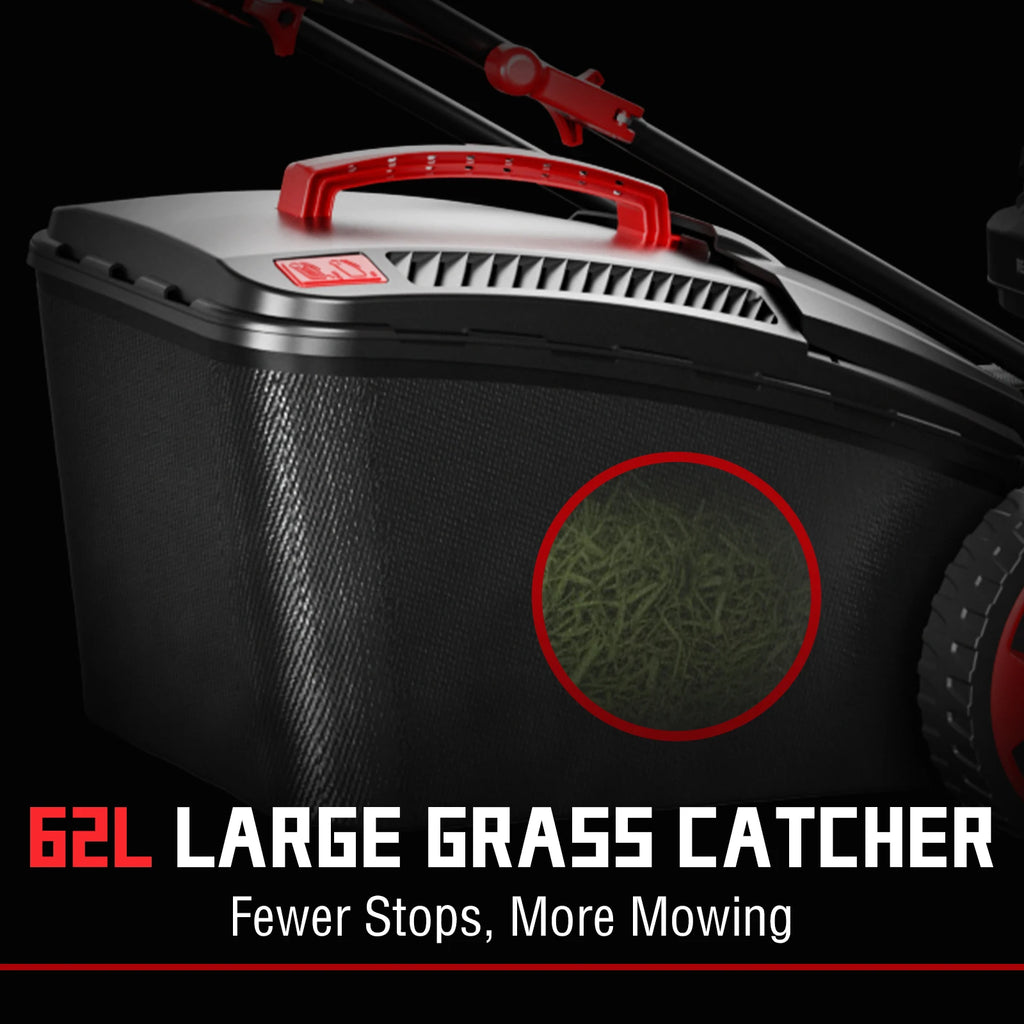 Gas Powered Push Lawnmower, Self-Propelled Gas Lawnmower, 21-Inch Cutting Deck, 201cc 4-Cycle Engine, 8 Levels Adjustable Cutting Height, 3-in-1 Functions (Bagging, Mulching and Side Discharge)