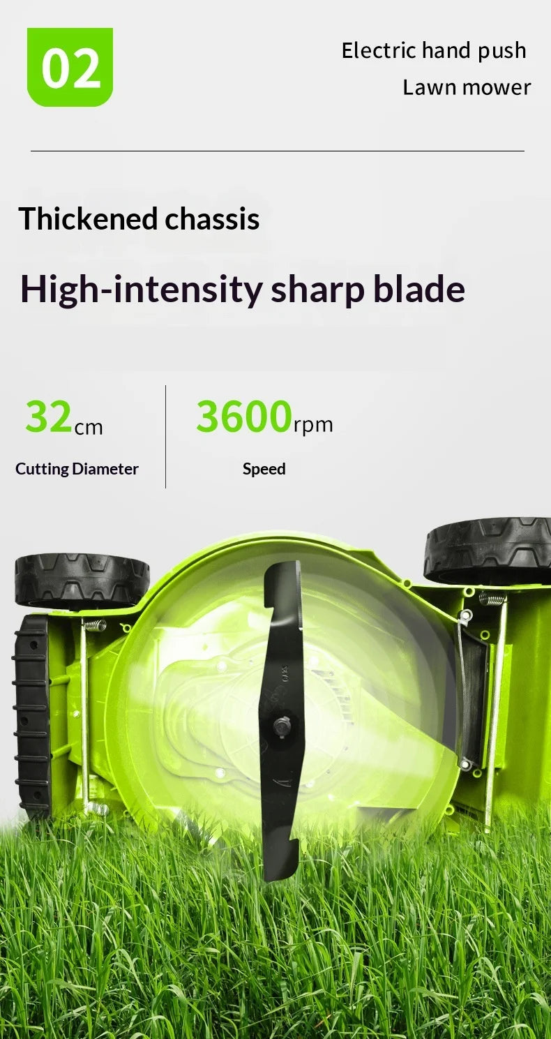 Cordless Battery Lawn Mower Self Propelled Brushless Motor 20 Inch Adjustable Cutting Height Foldable Handle Mulch Mower Garden