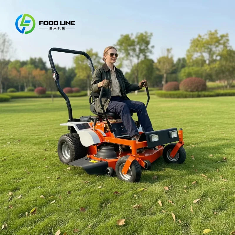 Zero Turn Ride‑On Lawn Mower Strong Power Easy Control Garden Grass Cutting Machine Commercial Outdoor Maintenance