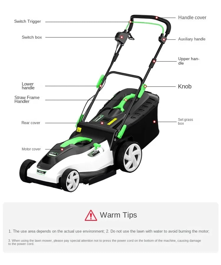 Powerful Electric Lawn Mower for Effortless Yard Maintenance