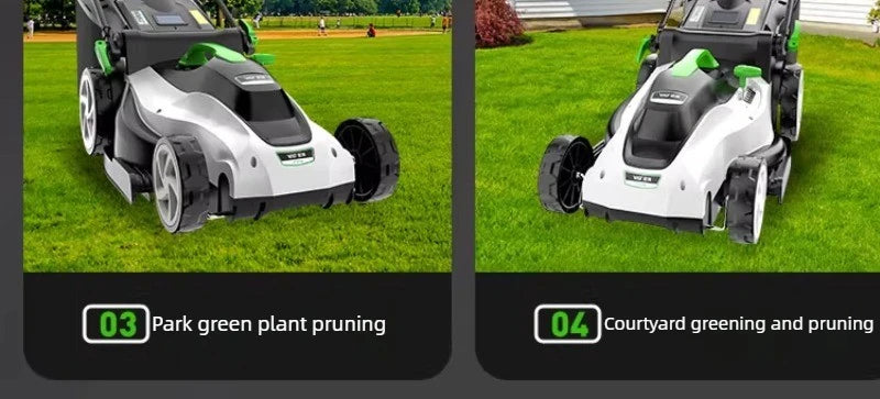 New Type Electric Walk Behind Push Lawn Mower Small Household High Power Grass Trimmer Weed Cutting Lawn Mower for Garden